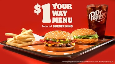 Burger King's new $1 Your Way menu for 2021 is coming so soon.
