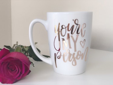 a mug that says "you're my person" from 'Grey's Anatomy'