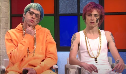 Pete Davidson and Timothee Chalamet on 'Saturday Night Live'