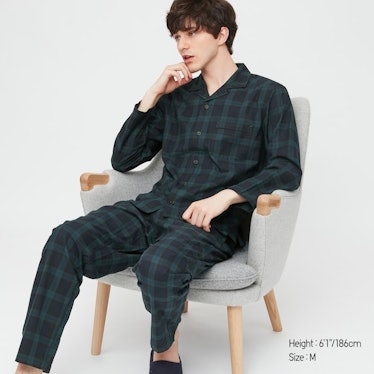 Men Flannel Long-Sleeve Pajamas