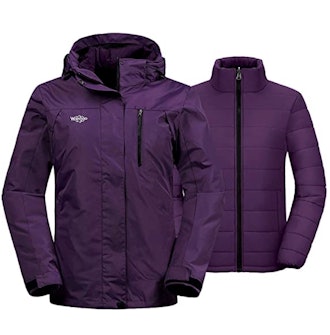 Wantdo 3-in-1 Waterproof Ski Jacket