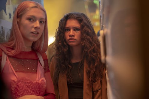 Zendaya and Hunter Schafer as Rue and Jules in Season 1 of 'Euphoria'