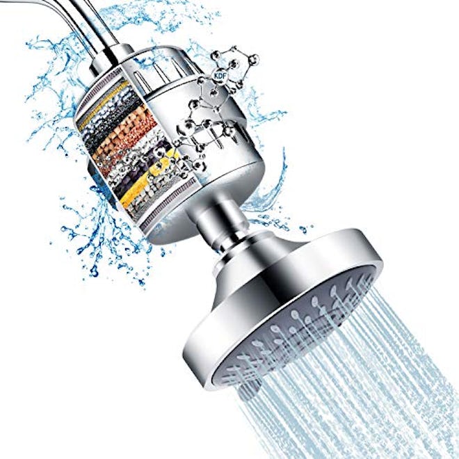 FEELSO Shower Head and 15 Stage Shower Filter Combo