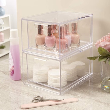 STORi Stackable Cosmetics Organizer Drawers (2-Pack)