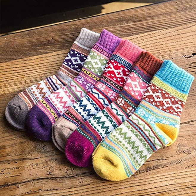 Justay Thick Knit Socks (5 Pairs)