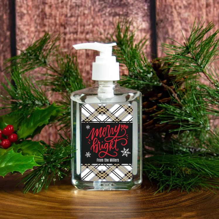 Personalized Hand Sanitizer Christmas 8 fl. oz bottle - Merry and Bright