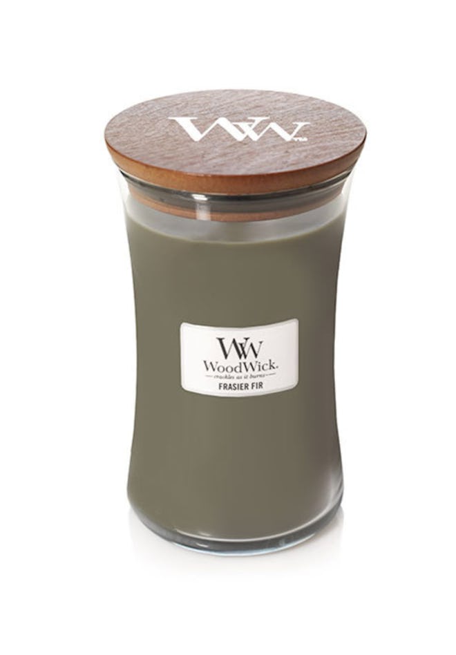 Large Hourglass Candle in Frasier Fir