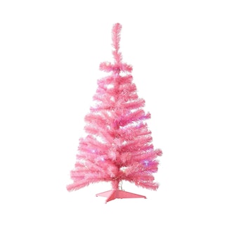 Pink Table Top 3-Ft Christmas Tree