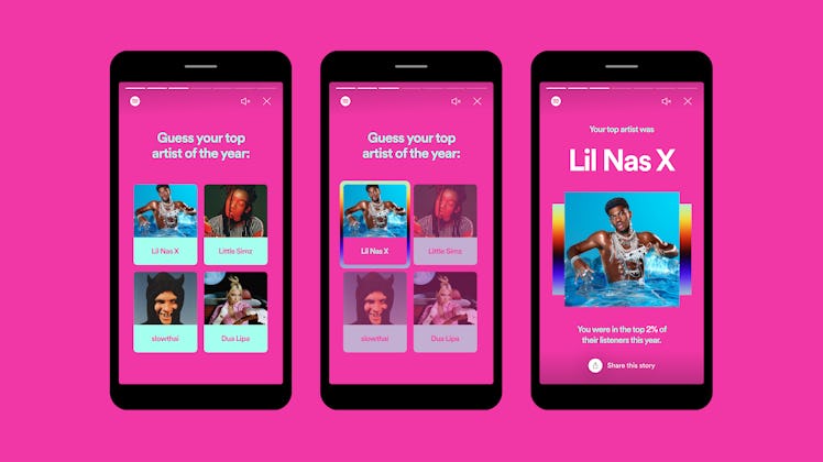 Spotify is now offering in-app quizzes as one of its new 2020 Wrapped features.