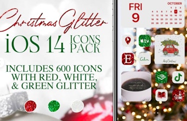 Holiday Glitter iOS 14 Home Screen Design Pack