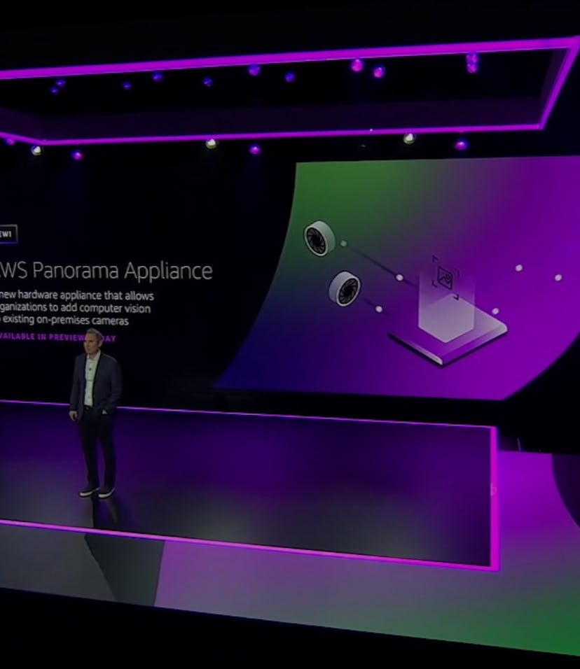 Amazon Panorama adds machine learning smarts to existing cameras.