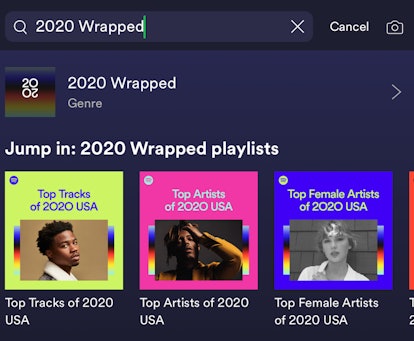 Here's where you can find your 2020 Spotify Wrapped playlist.