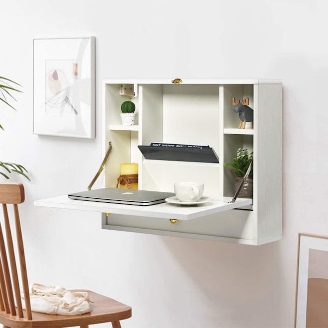 Wall Mounted Table, Multi-Function Wall Mount Laptop Desk