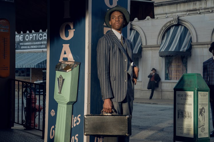 Chadwick Boseman as Levee in Ma Rainey's Black Bottom.