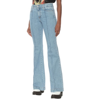 Mid-Rise Flared Jeans