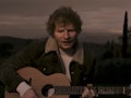 A screenshot from Ed Sheeran's "Afterglow" performance video.