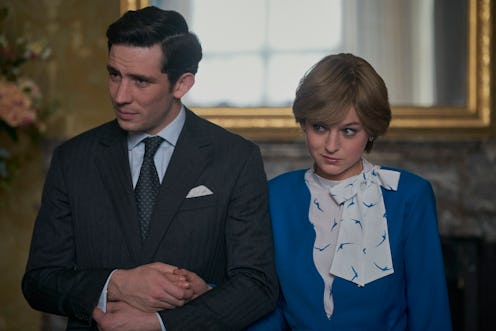 Prince Charles and Princess Diana in The Crown via the Netflix press site