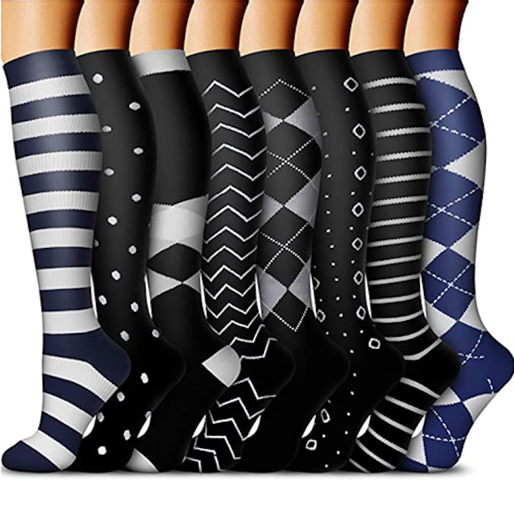 QUXIANG Copper Compression Socks (8-Pack)