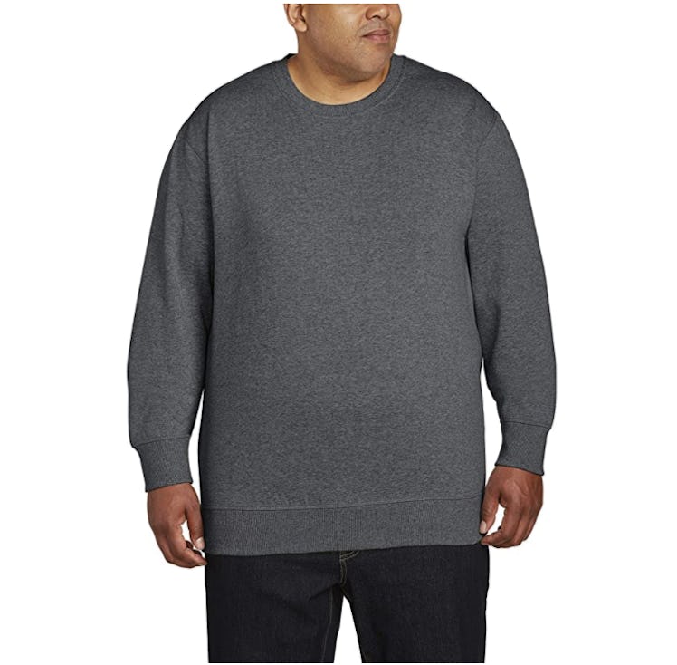 Amazon Essentials Big & Tall Crew-Neck Fleece Sweatshirt