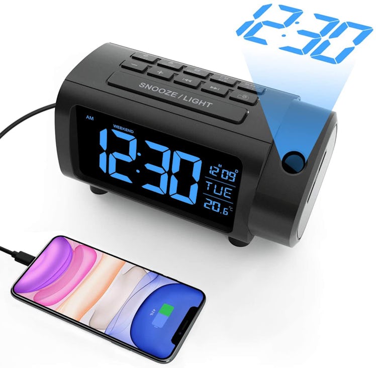 LIORQUE Projection Alarm Clock