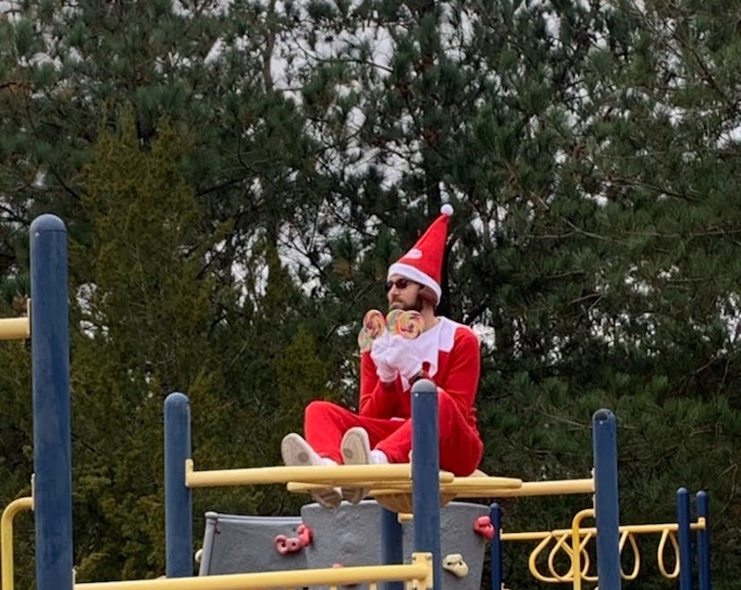 Kensington Elementary School Principal Terry Vaughn Jr. turned himself into a living Elf On The Shel...