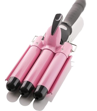 Alure Three-Barrel Curling Iron Wand With LCD Temperature Display