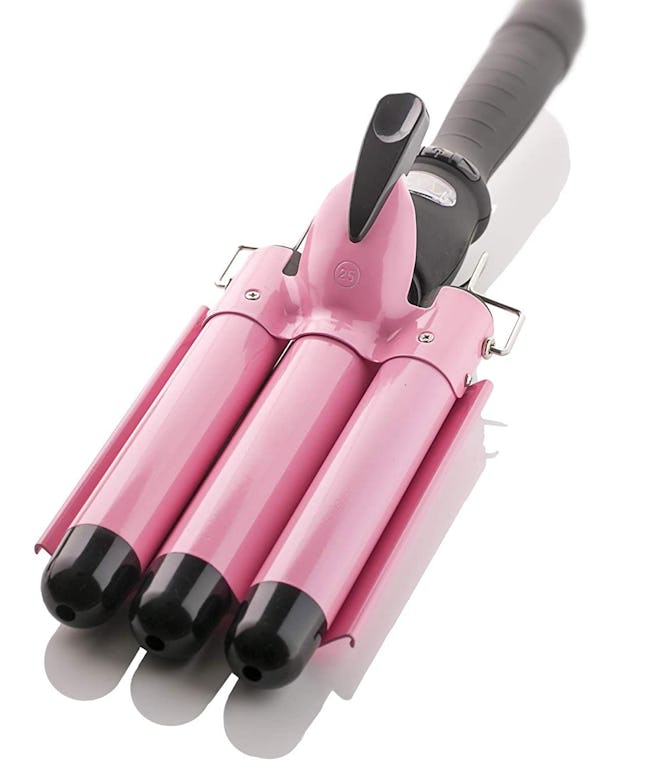 Alure Three-Barrel Curling Iron Wand With LCD Temperature Display