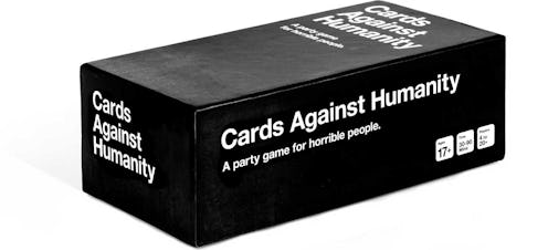 An original Cards Against Humanity box. Here's how to play Cards Against Humanity over Zoom with fri...