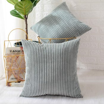 MERNETTE Corduroy Throw Pillow Cover (2-Pack)