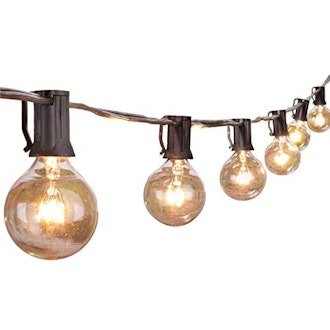 Outdoor String Lights 25 Feet G40 Globe Patio Lights