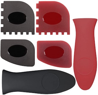 Haicheng Silicone Pan Scrapers and Pan Holders (4-Pack)