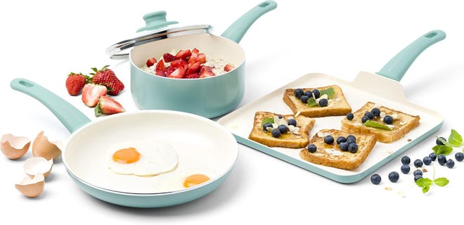 GreenLife Soft Grip Ceramic Nonstick Cookware Set