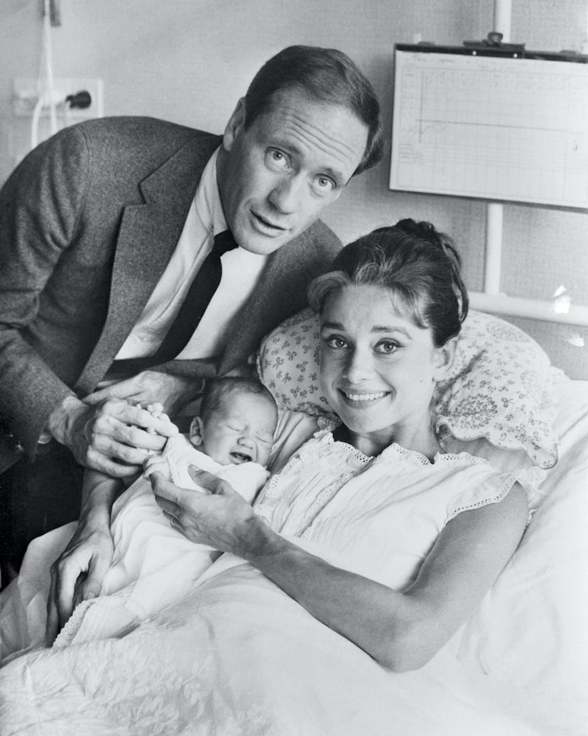 Audrey Hepburn welcomes her first child, Sean.