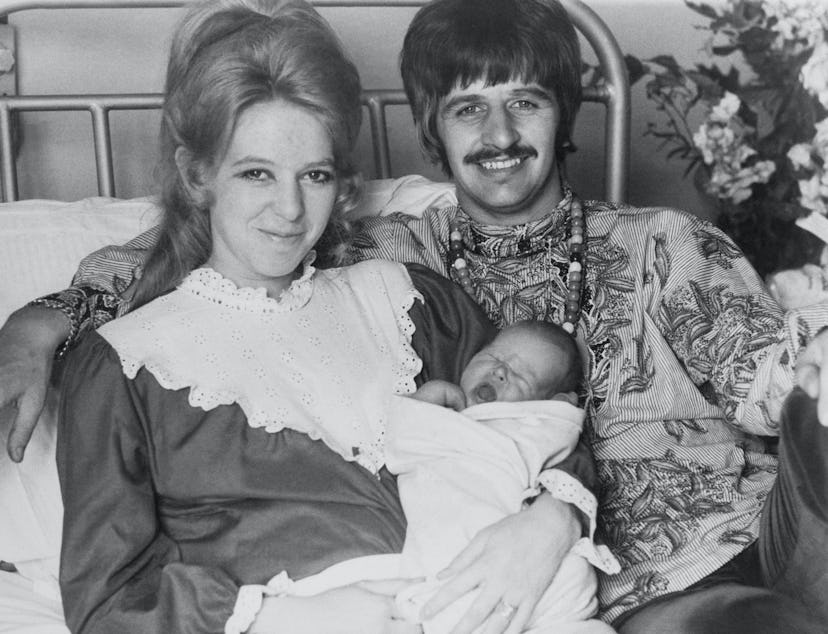 Ringo Starr and wife with baby