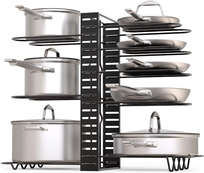 GeekDigg Adjustable Pot Rack Organizer
