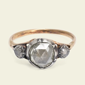 Georgian Rose Cut Diamond Engagement Ring