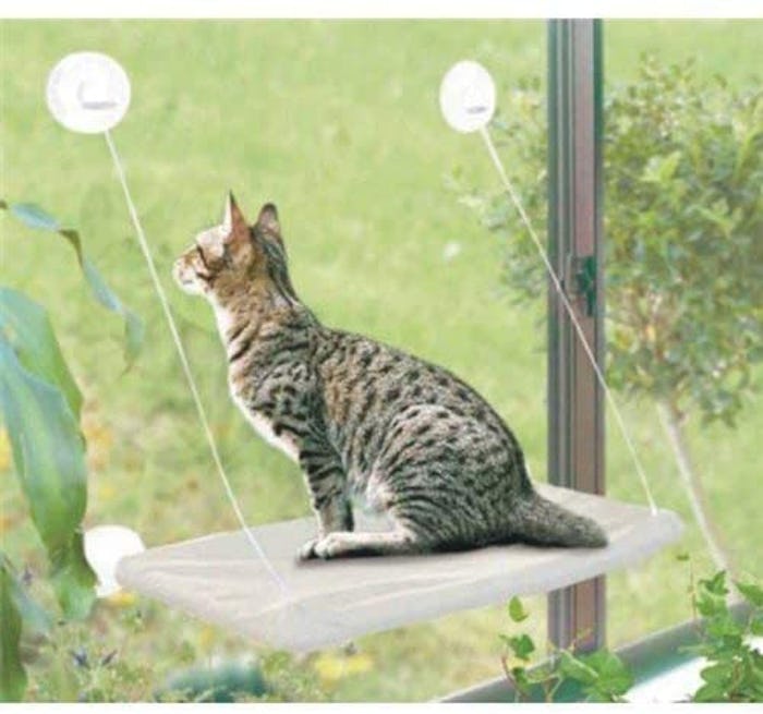 PETPAWJOY Window Cat Bed