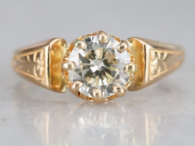 Victorian Diamond Solitaire Ring