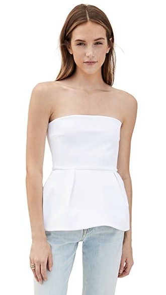 Cushnie Strapless Corset Top