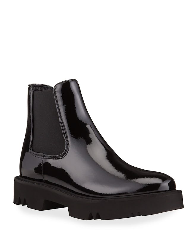 Haylie Patent Leather Ankle Boots
