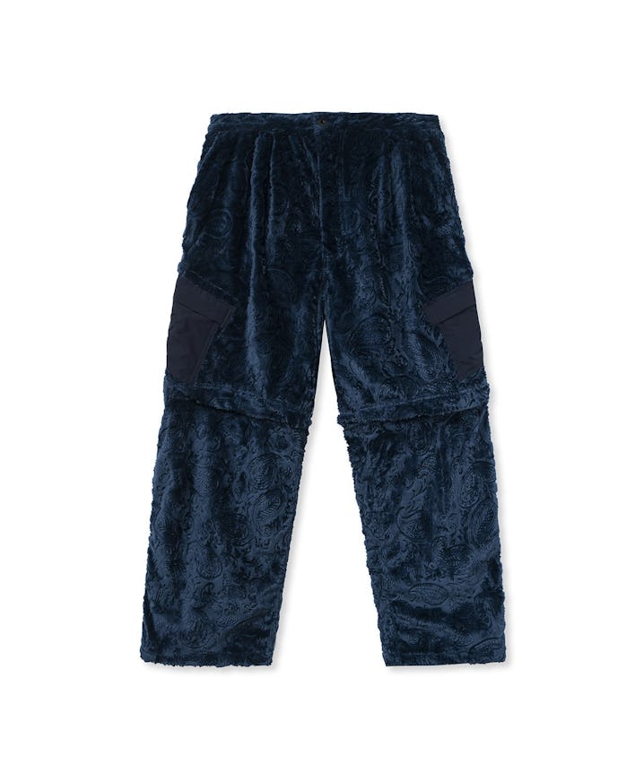 Brain Dead Debossed Paisley Fur Convertible Zip-Off Pant