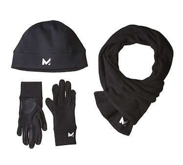 Mission RadiantActive Performance Beanie/Scarf/Glove Set, Black