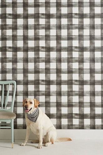 Magnolia Home Watercolor Check Wallpaper