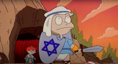 For a holiday Zoom background, try this scene from the Rugrats Chanukah Special