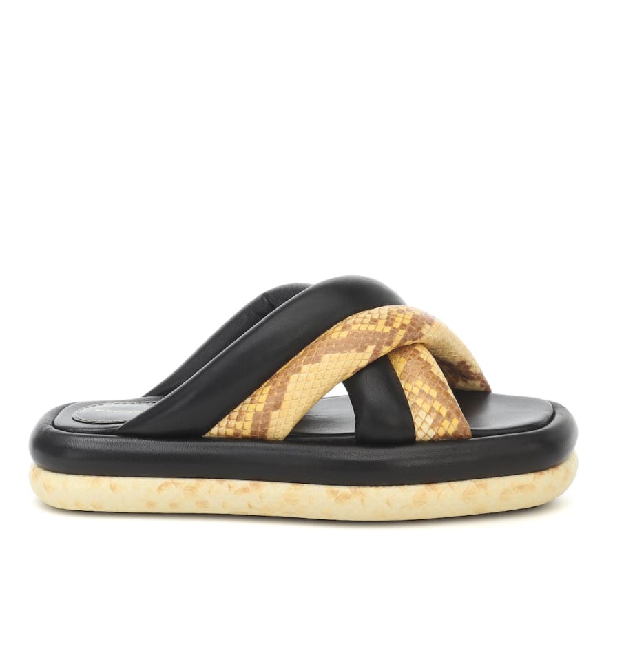 puffy flip flops