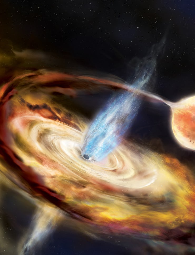 black hole jets artist's impression