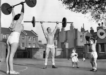 a weight lifting family