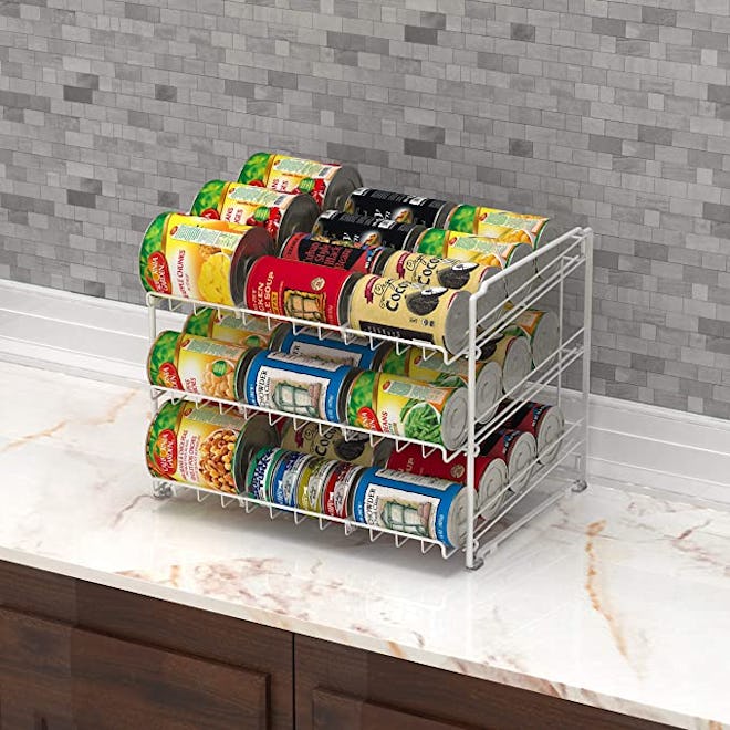 SimpleHouseware Stackable Can Rack Organizer