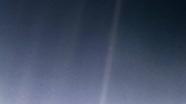 Pale Blue Dot Voyager 1 spacecraft view