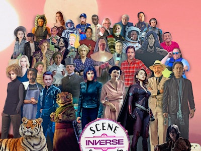 A large collage with various TV and film characters